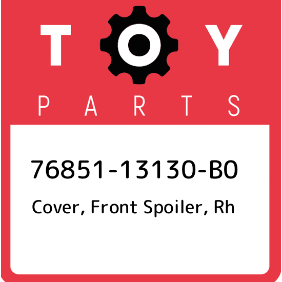 76851-13130-B0 Toyota Cover, front spoiler, rh 7685113130B0, New 
