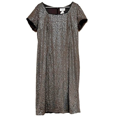 Robe Sequin Hearts Taille L - Imprimé Zèbre Gris Et Noir, à Paillettes, Occasion Très Bon état