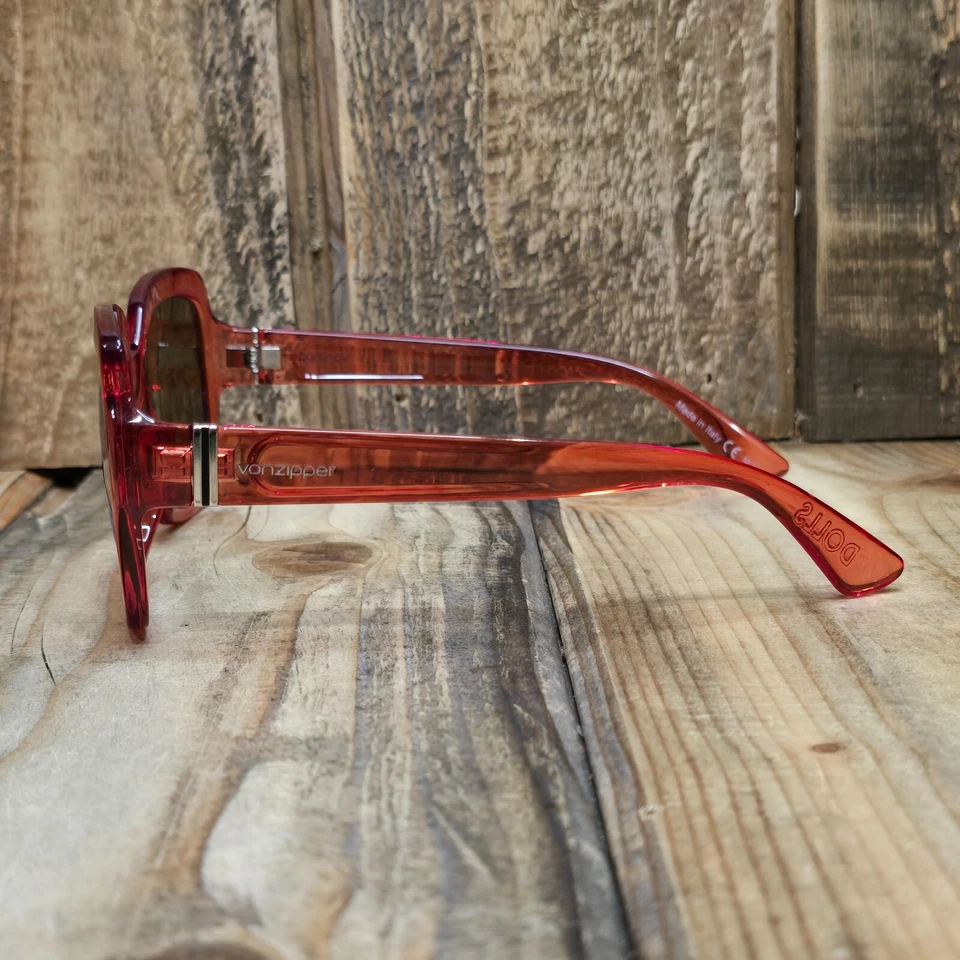 GAFAS DE SOL VONZIPPER MUÑECAS MUJER ROJO TRANSLÚCIDO SATINADO/ORO CROMO LENTE MED/LRG Foto 3 de 4