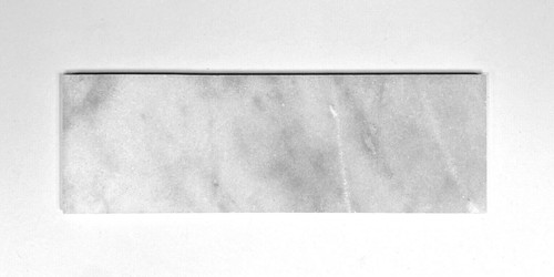 Baño de salpicaduras de pared de azulejos de mármol pulido Carrara blanco 4x12 (1 SF) - Imagen 4 de 4