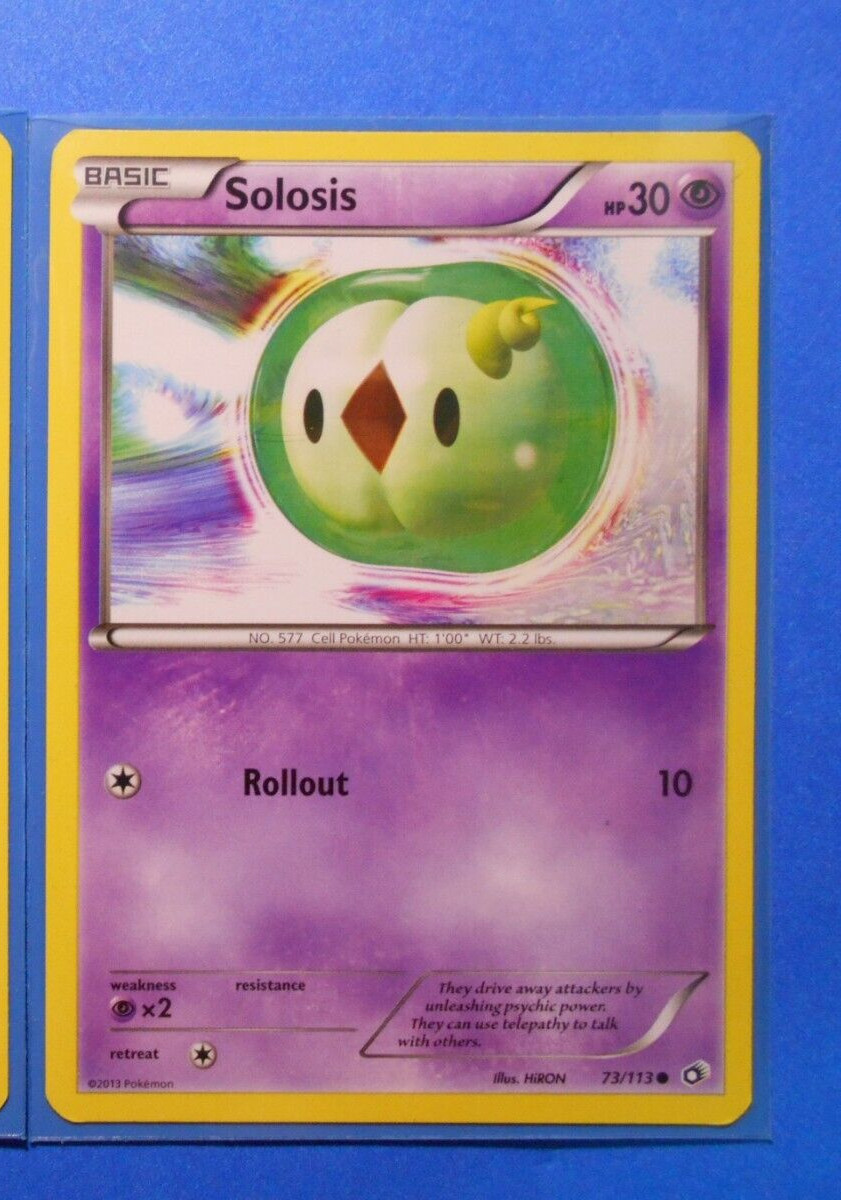 Solosis 73/113 Pokemon card BW Legendary Treasures common NM