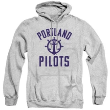 Portland Adult Pullover Hoodie One Color Logo, Athletic Heather, S-3XL