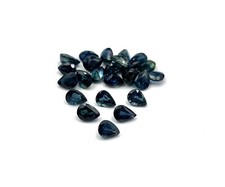 Natural Australian Blue Sapphire Pear Cut Loose Gemstone Lot 5 Pcs 3 4 MM 1 CT