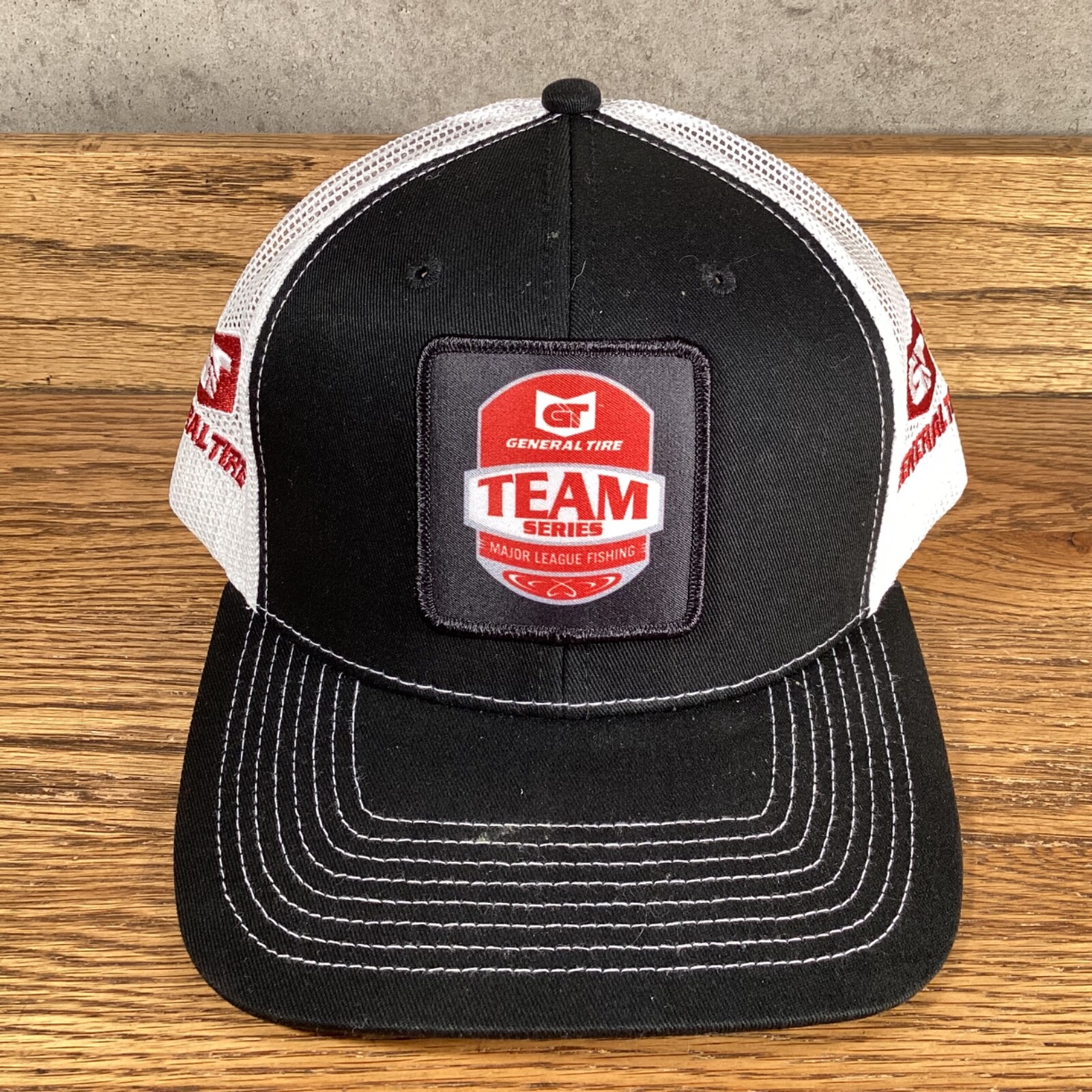 GENERAL TIRE TEAM SERIES MAJOR LEAGUE FISHING HAT TRUCKERS SNAPBACK NEW