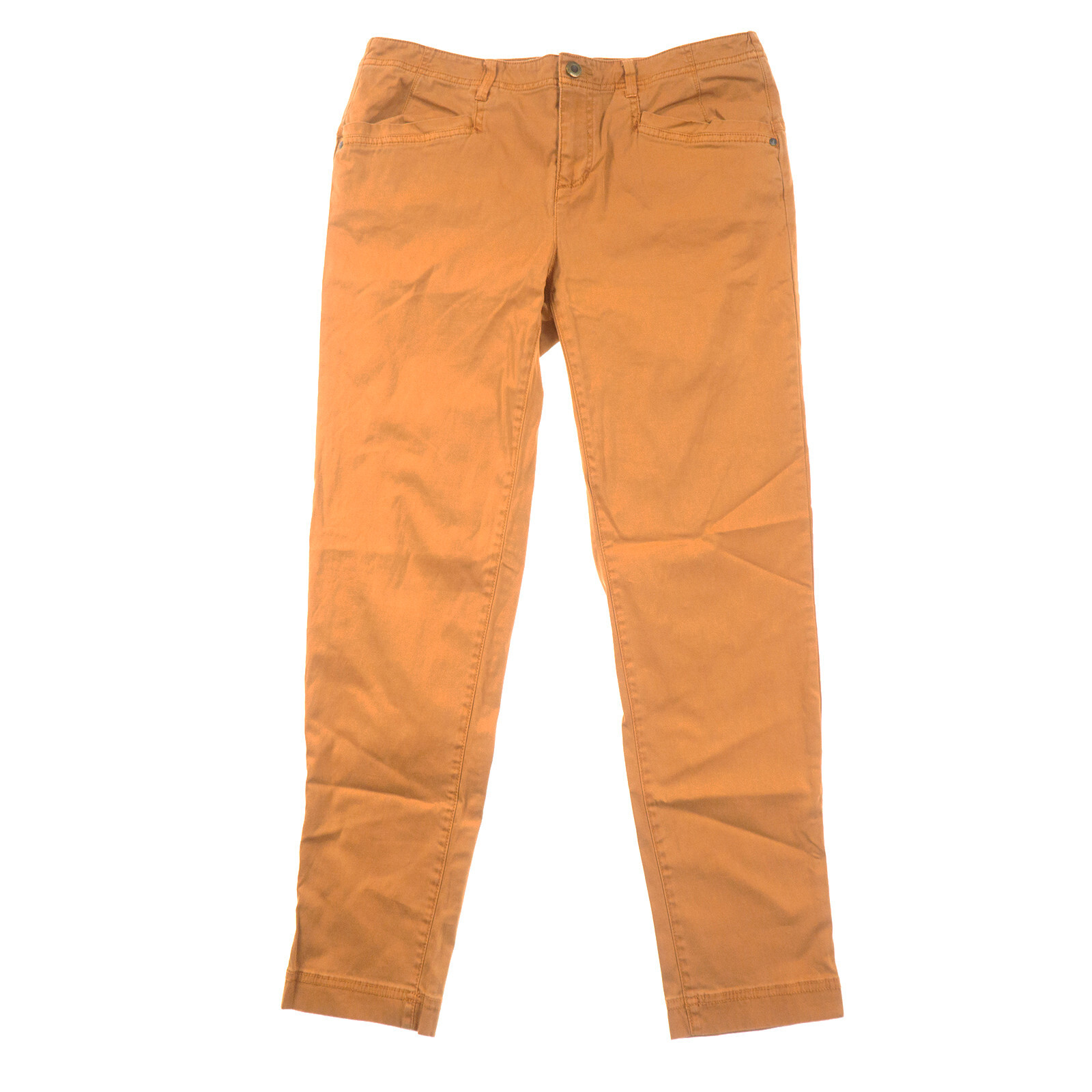 Orvis Womens Skinny Jeans Mid Rise Size 8 in Orange-image