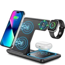 Wireless Charger Charging Station 3 In1 For Apple Watch Air Pods iPhone 15 14 13