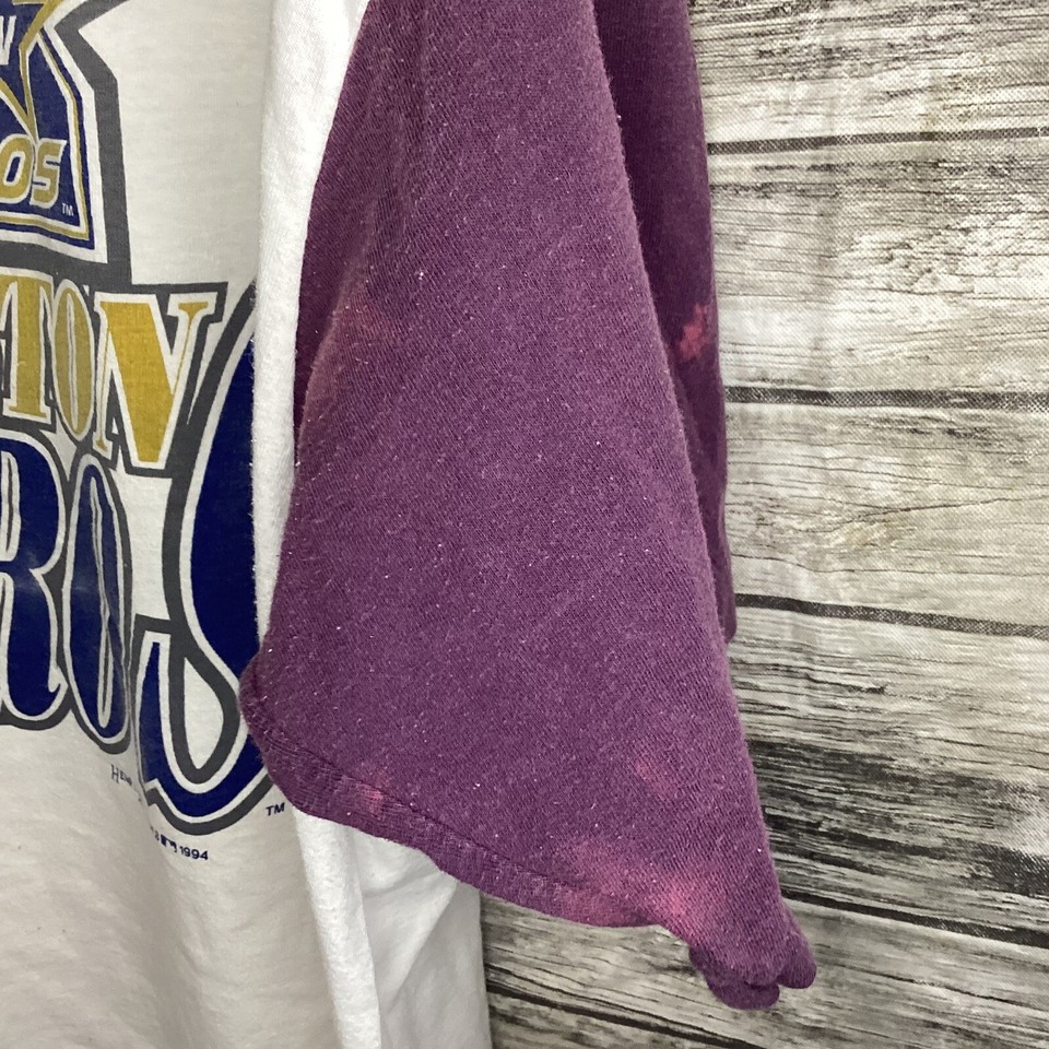 Vintage Houston Astros Shirt Mens XL White TrueFan Graphic Tee MLB