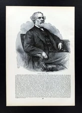 Leslie Civil War Print General Robert E. Lee Stratford Lexington Virginia VA
