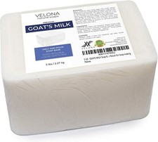 5 lb Goats Milk Soap Base Melt and Pour Soapmaking SLS/SLES Free 100 Natural