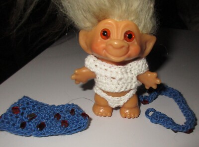CUSTOM TROLL CLOTHES / Fits 2.5 to 2.75 inch DAM dolls red white blue us patriot