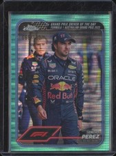 2024 Topps Chrome F1 SERGIO PEREZ #140 Aqua Sonar Refractor /150 JA161