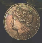 1884 0 Morgan  Dollar Monster Toning Overse And Reverse -99
