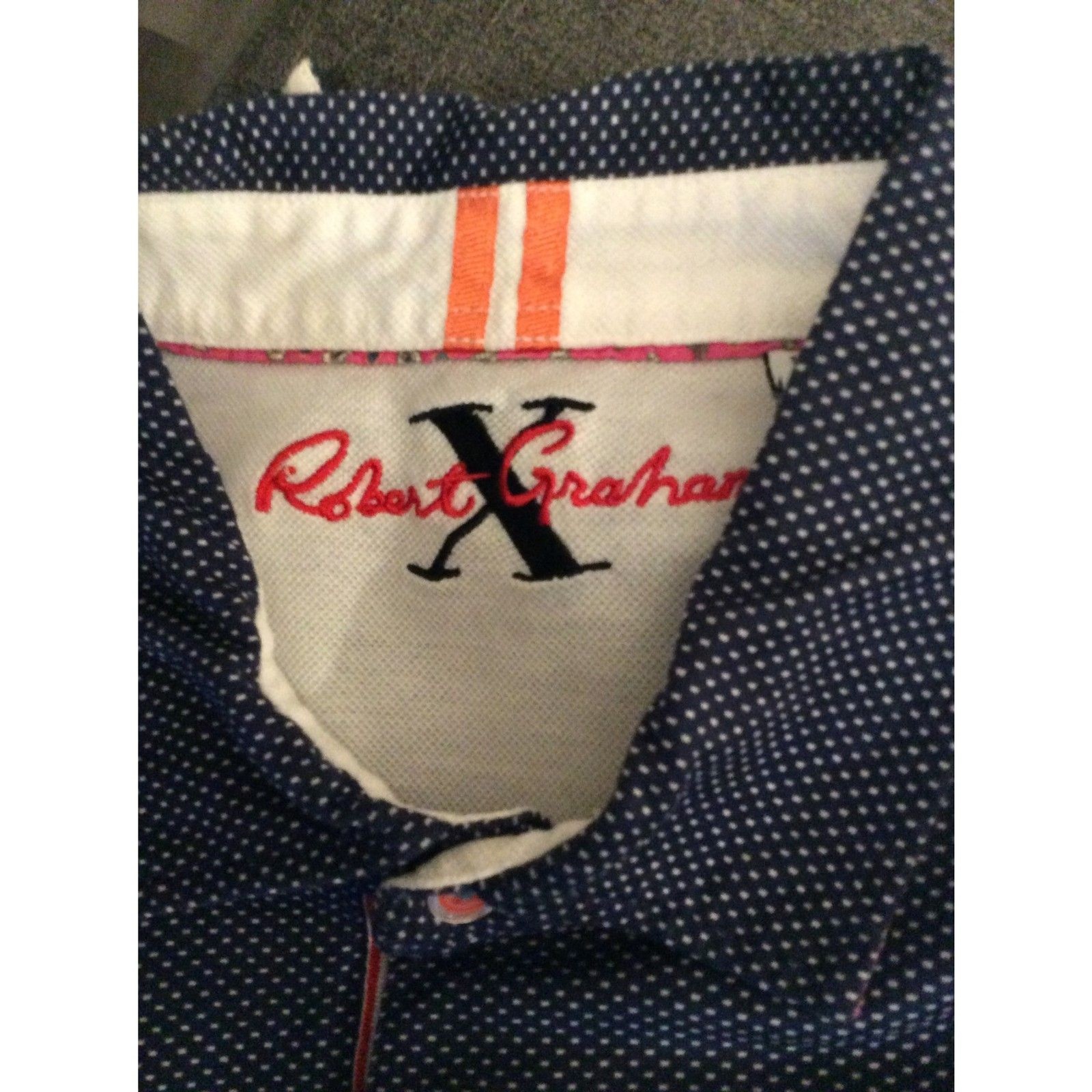 Robert Graham Partial Button Polo Large Tailored … - image 9