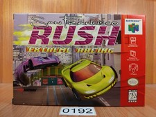 MINTY BOX CIB San Francisco Rush complete in nintendo n64 CLEAN Collector lot vg