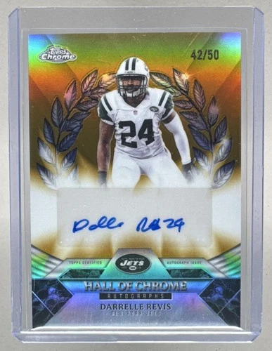 2025 Topps Chrome Darrelle Revis Hall Of Chrome Autographs (RAW)