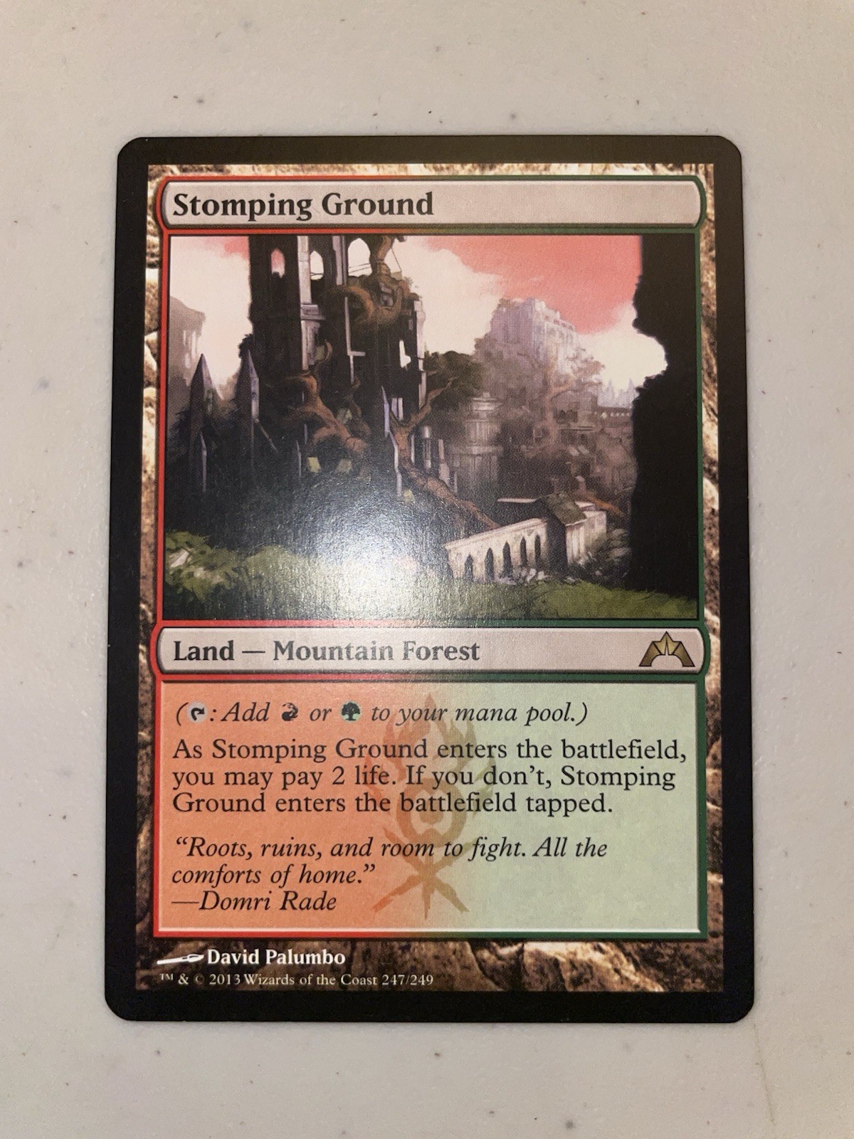 Stomping Ground 247 Rare Gatecrash Magic: The Gathering-M/NM