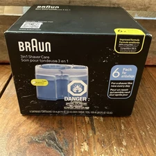 Braun 3in1 Shaver Care SmartCare Center Refill Cartridges Alcohol Based 6 Pack