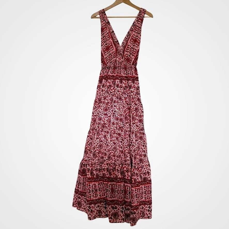 knee length dresses for ladies Free People Long Sleeve Paisley Print With Gold matalic side Maxi Dres –  The Hangout
