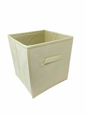 Beige 10" 6 pcs Fabric Storage Bins Box Organizer Cube Basket Container