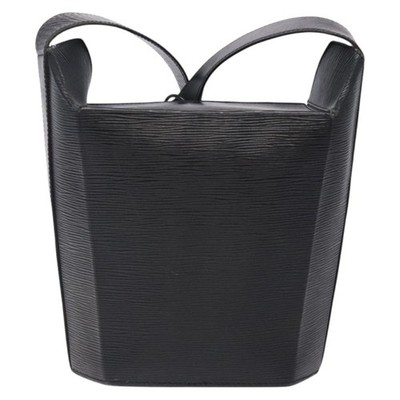 LOUIS VUITTON Epi Sac Seau Shoulder Bag Black M80161 LV Auth