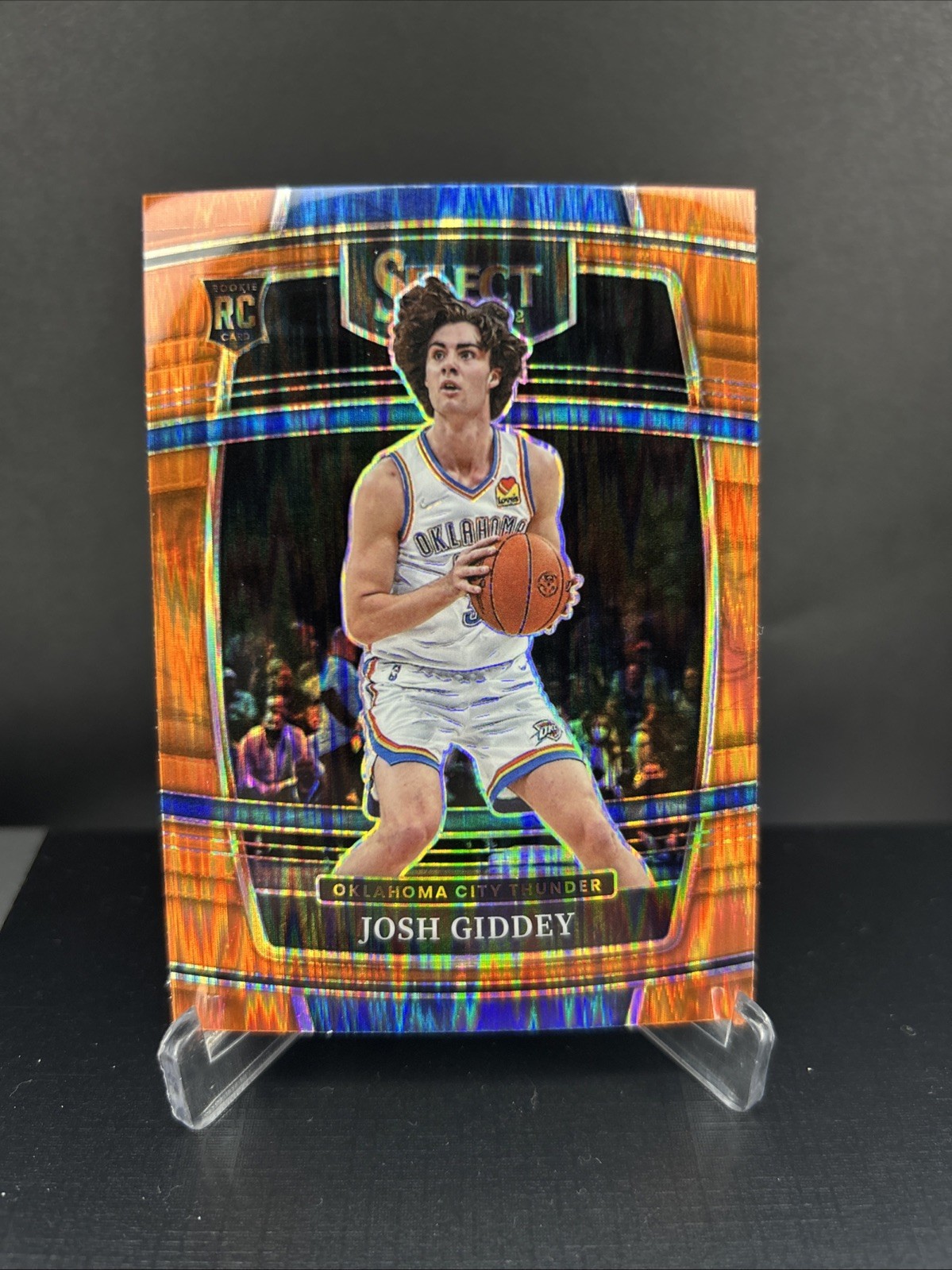 2021-22 Panini Select Concourse Josh Giddey #58 Orange Flash Prizm (RC) Thunder