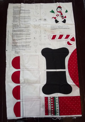 VIP Cranston Roly-Poly Snowman Cut and Sew Christmas Fabric panel B111