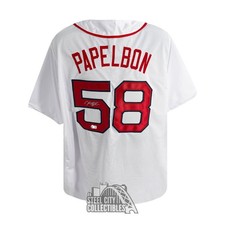Jonathan Papelbon Autographed Boston Custom White Baseball Jersey - BAS