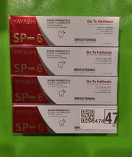 SP-6 Super Probiotic Toothpaste Whitening, Halitosis Prevention Lot of 4