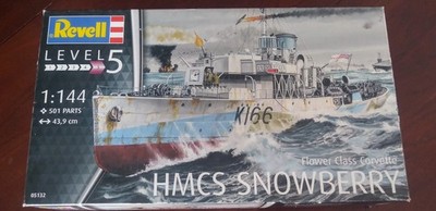 Revell HMCS SNOWBERRY Flower Class Corvette Model #05132 Kit NEW 
