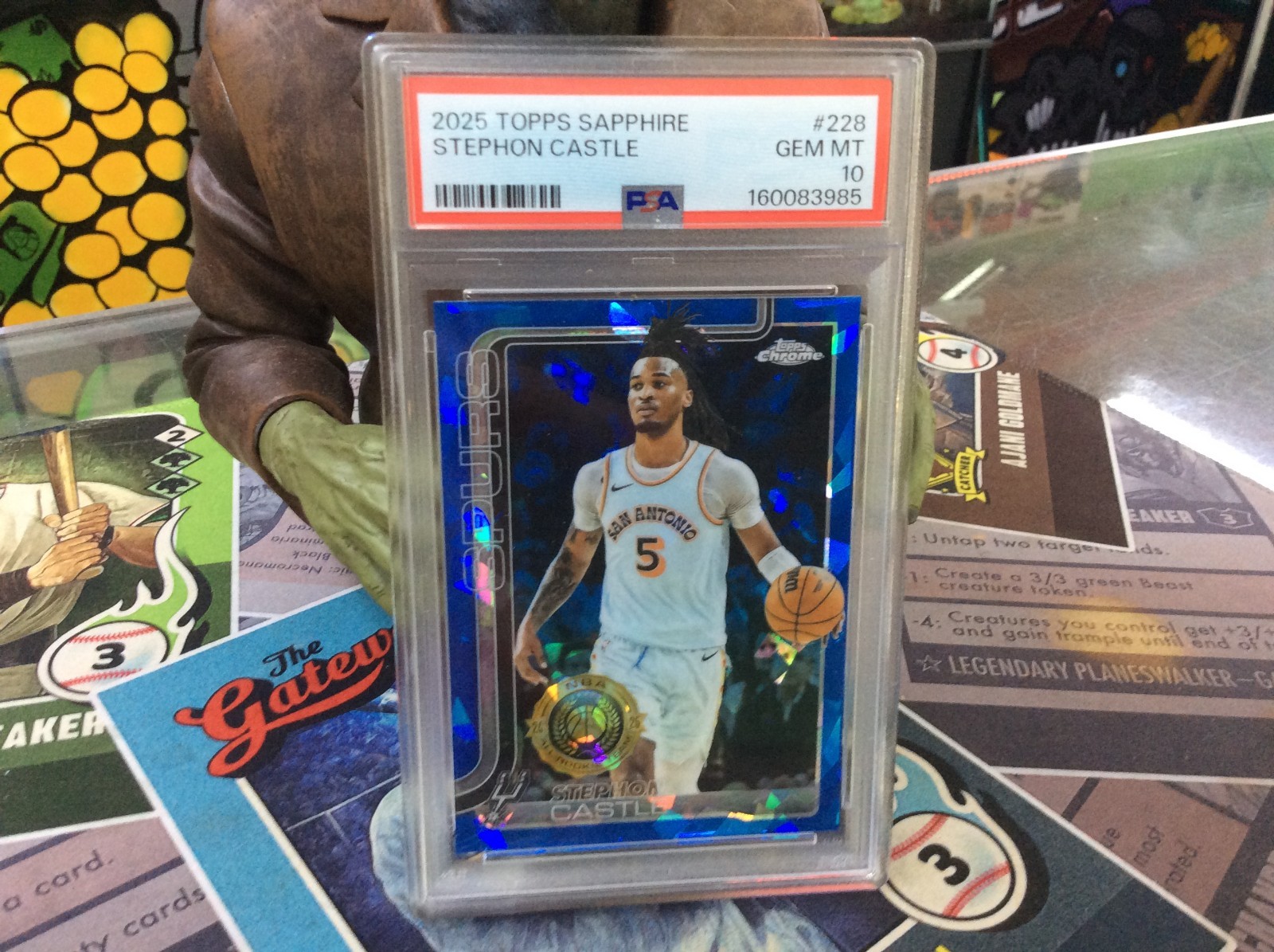 2025 TOPPS CHROME SAPPHIRE EDITION #228 STEPHON CASTLE PSA 10 GEM MINT