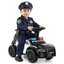 Toddler Sliding Car with Flashing Lights, Music, Siren  Under-Seat Storage