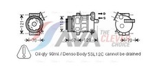 AVA Clever Choice Kompressor Klimaanlage ** CLEVER FIT ** OLAK558 für OPEL CORSA