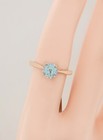 GENUINE 1.08 Cts AQUAMARINE RING 10K ROSE GOLD - Free Certificate Appraisal  — photo 2