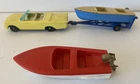 LOT Matchbox Lesney no.39 Pontiac Convertible,48 Meteor Boat,Trailer,48 outboard