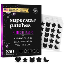 250CT Black Star Pimple Patches for Face - Hello Kitty Pimple Patches Black W...