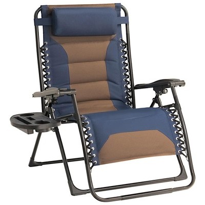 Zero Gravity Chair Oversized Padded Recliner with Adjustable Headrest & Cup H...