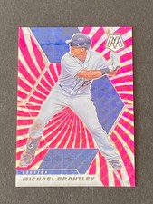 Michael Brantley 2021 Mosaic FOTL Pink Swirl #ed 1/10