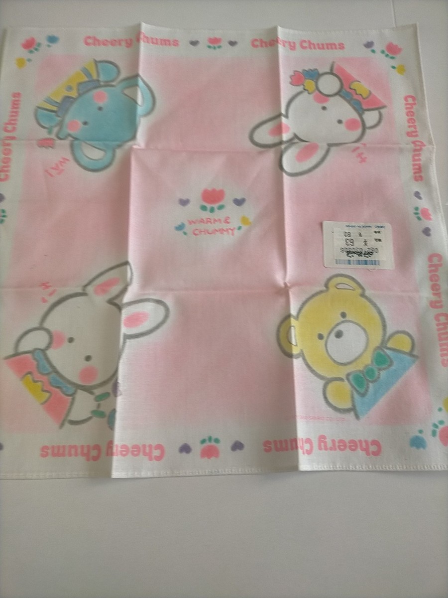 Cheery Chums 1996 mini handkerchief Pink sanrio Japan vintage | eBay