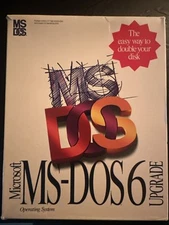 Microsoft MS DOS 6 Upgrade 5.25 Floppy Disc Operating System - Good Condition