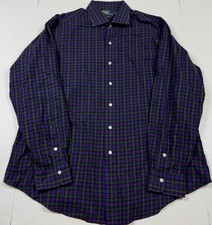 Polo Ralph Lauren Regent Classic Fit Purple Check Long Sleeve Button Down XL