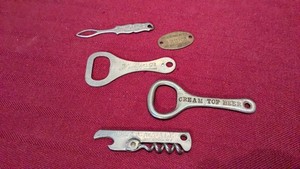 Vintage JOHN GRAF JAMAICA PALE Bottle Opener Corkscrew Dry Ginger Ale+++ Lot 
