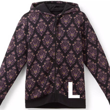Disney Parks Haunted Mansion Wallpaper Zip Hoodie LARGE