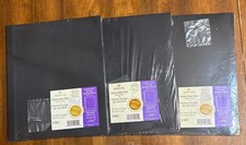 3 Hallmark AR1067 Large Post-Bound Create Your Own Album 2 Hole 15 Pages Black