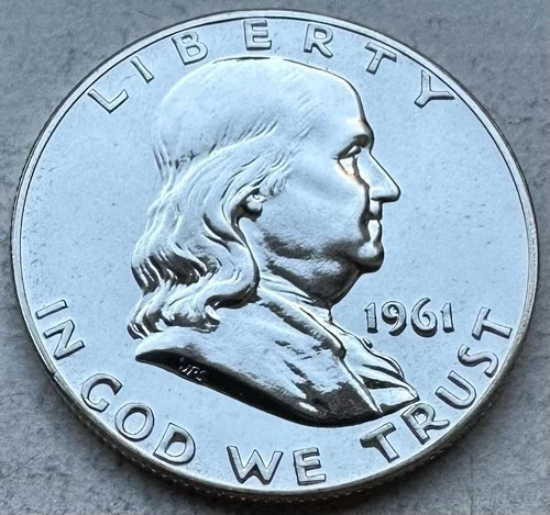 1961 Proof Franklin Half Dollar 90% Silver-INV#8464