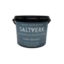 Mineral-Rich Flaky Sea Salt - Traditional Icelandic 52 oz Hand Harvested Tub