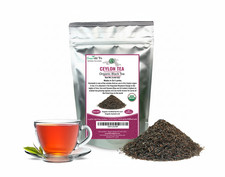 Organic Black Tea Ceylon The Finest Sri Lanka Black Tea Loose Leaf Tea 1/4 LB