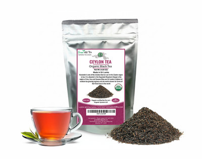 Organic Black Tea  Ceylon The Finest Sri Lanka Black Tea Loose  Leaf Tea 1/4  LB