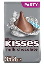 HERSHEY'S KISSES Milk Chocolate Candy Party Pack, 35.8 oz Free Shipping
