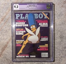 PLAYBOY V56 ISSUE 10 November 2009 LIMITED EDITION MARGE SIMPSON  GRADED 9.2 NM