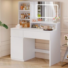 Gunji Dressing Table Makeup Table with 2 Drawers and Storage Modern Vanity Table